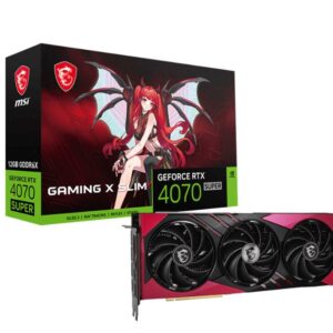 MSI GeForce RTX 4070 SUPER 12G GAMING X SLIM MLG Video Card  2640 MHz Boost Clock