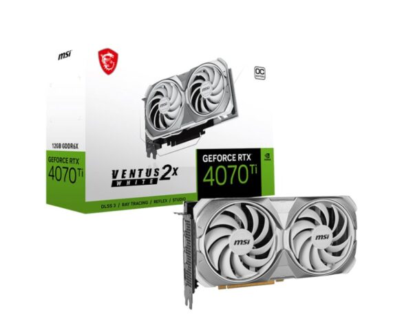 MSI GeForce RTX 4070 Ti SUPER 16G VENTUS 2X WHITE OC Video Card  2640 MHz Boost Clock