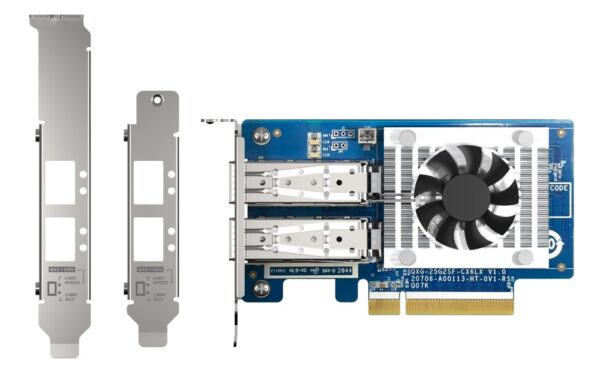 QNAP QXG-25G2SF-CX6 PCIe supported NAS