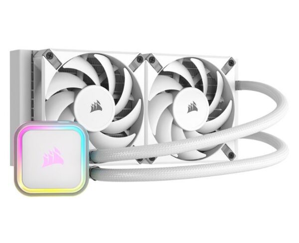 iCUE H100i RGB ELITE Liquid CPU Cooler - White