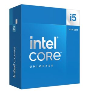 Intel i5 14600K CPU 4GHz (5.3GHz Turbo) 14th Gen LGA1700 14-Cores 20-Threads 44MB 125W UHD 770 Graphics Unlocked Retail Raptor Lake no Fan