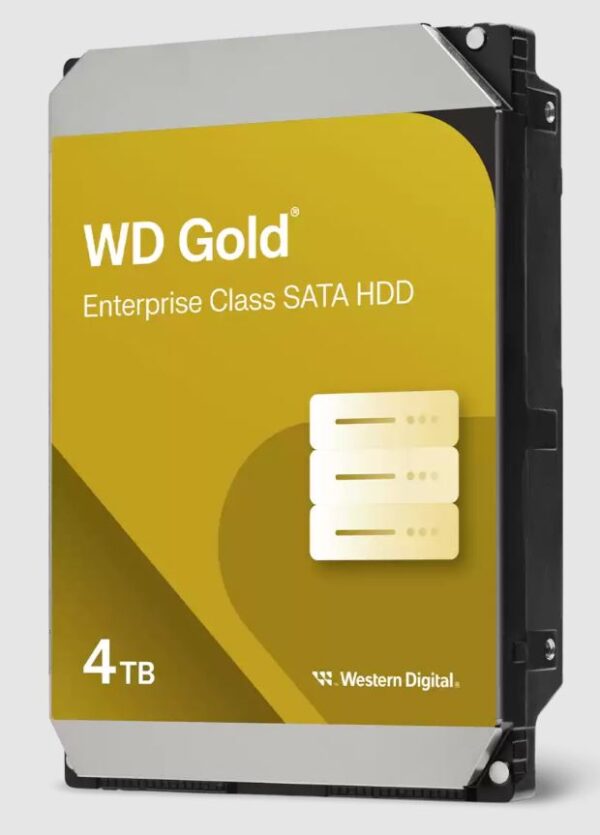 Western Digital Gold 4TB 3.5" Enterprise Class SATA HDD 7200 RPM Cache Size  256MB 5-Year Limited Warranty