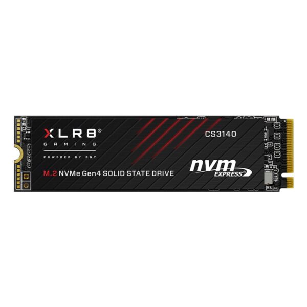 PNY CS3140 2TB NVMe Gen4 SSD M.2 7500MB/s 6850MB/s R/W 1400TBW 650K/700K 2M hrs MTBF 5yrs