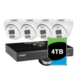 IVSEC KIT 4 X NC110ADX 5MP IP CAM WITH ADV DET  NR308XC-4TB 8 x PoE NVR 4K IVS