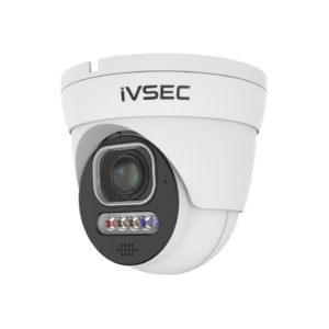 IVSEC TURRET IP CAMERA 8MP 2.8MM-12MM MOTORISED LENS 25FPS POE IP66 ADV DET