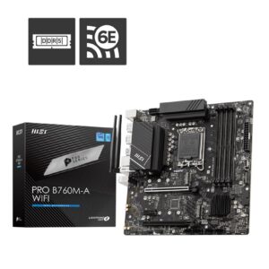 MSI PRO B760M-A WIFI  mATX Motherboard