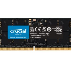 Crucial 24GB (1x24GB) DDR5 SODIMM 5600MHz CL46 Notebook Laptop Memory