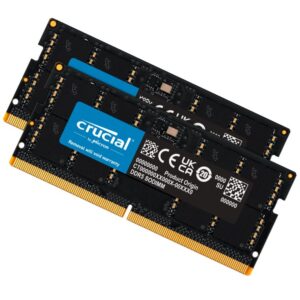 Crucial 16GB (2x8GB) DDR5 SODIMM 4800MHz C40 1.1V Notebook Laptop Memory