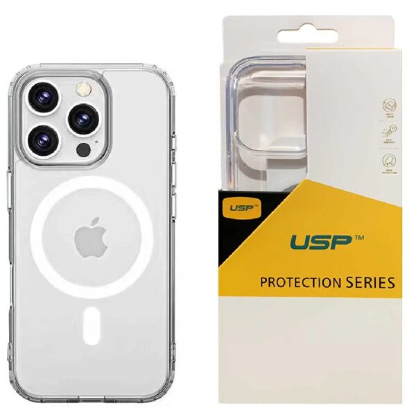 USP Apple iPhone 16 Pro Max (6.9") Clear Rock Shockproof Case with MagSafe