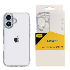 USP Apple iPhone 16 Plus (6.7") Clear Rock Shockproof Case