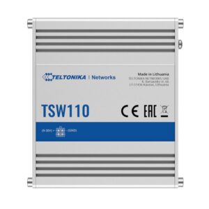 TSW110 is an unmanaged Gigabit Ethernet switch and a simplified version (without PoE) of its prototype – TSW100. - PSU included