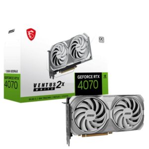 MSI GeForce RTX 4070 SUPER 12G VENTUS 2X WHITE OC Video Card  2595 MHz Boost Clock