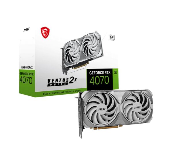 MSI GeForce RTX 4070 SUPER 12G VENTUS 2X WHITE OC Video Card  2595 MHz Boost Clock