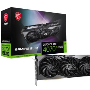 MSI GeForce RTX 4070 Ti SUPER 16G GAMING X SLIM Video Card  2625 MHz Boost Clock