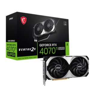 MSI GeForce RTX 4070 Ti SUPER 16G VENTUS 2X OC Video Card  2610 MHz Boost Clock