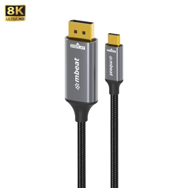 mbeat Tough Link 8K 1.8m USB-C to DisplayPort Cable