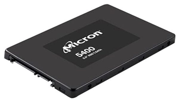 Micron 5400 MAX 1.92TB 2.5" SATA Enterprise SSD 540R/520W MB/s 95K/75K IOPS 17520TBW 5DWPD 3M hrs MTTF AES 256-bit encryption Server Data Centre 5yrs