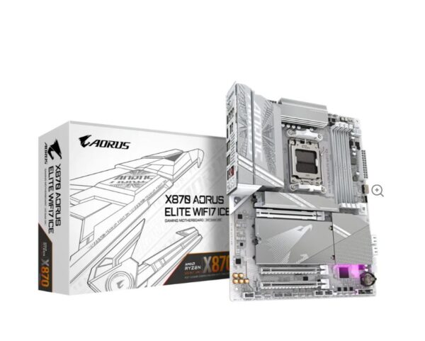 Gigabyte X870 AORUS ELITE WF7 ICE AMD AM5 ATX Motherboard 4x DDR5~256GB