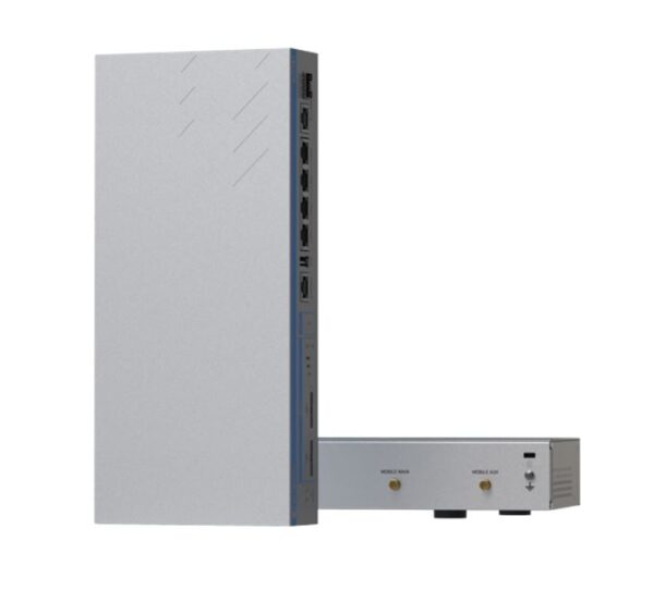 RUTXR1 is a rack-mountable LTE Advanced (LTE-A) router equipped with 5x Gigabit Ethernet ports