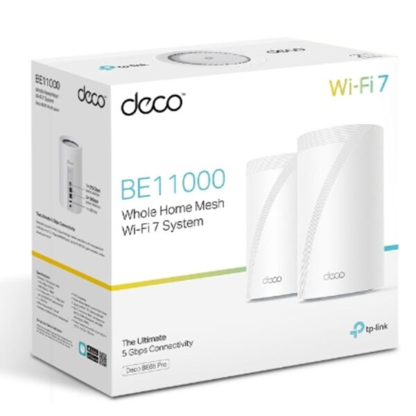 TP-Link BE11000 Whole Home Mesh WiFi 7 System Deco BE65 Pro(3-pack)/(2-pack)/(1-pack)