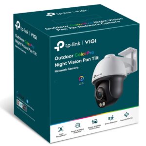 TP-Link VIGI C540S(4mm) VIGI 4MP Outdoor ColourPro Night Vision Pan Tilt Network Camera