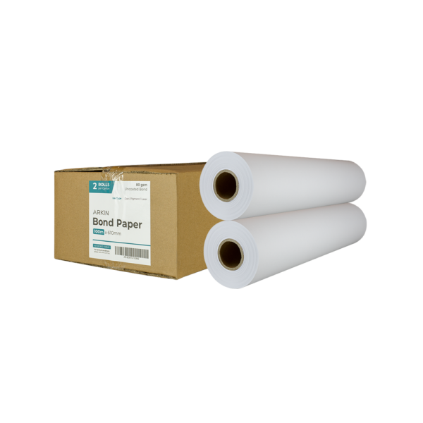 Bond Paper - 80 gsm - 610mm x 100m 2 Rolls