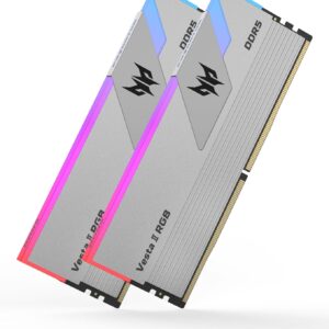 PREDATOR VESTAII 32GB 16GBx2 Silver RGB DDR5 Memory 6400Mhz 1R*8 CL32