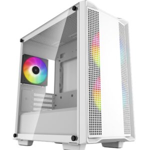 CC360 WH ARGBThe DeepCool CC360 WH ARGB is an all-white Micro-ATX case that offers outstanding value with spacious component compatibility