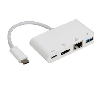 This is a USB-C to USB 3.0 with Gigabit Ethernetï¼ŒUSB-C charging port and HDMI port hub. The USB3.0 port allows you to connect a USB device or another hub to the host computer. The USB-C female port can charge the host computer and supply power to the hub simultaneously