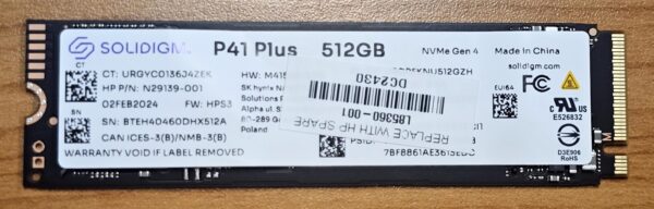 OEM 512GB Gen4 NVMe SSD 3500/1625MB/s R/W 200TBW 220K/300K IOPS 1.5M hrs MTTF M.2 2280 PCIe 4 1yr wty