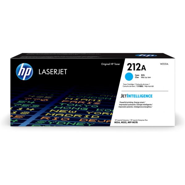 HP 212A CYAN ORIGINAL LASERJET TONER CARTRIDGE 4500 PAGE YIELD