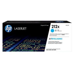 HP 212X High Yield Original LaserJet Toner Cartridge for M554 M555 MFP M578 MFP M578 10000 Pages Yield Cyan