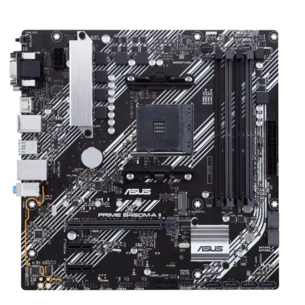 ASUS PRIME B450M-A II AMD B450 (Ryzen AM4) micro ATX motherboard with M.2 support