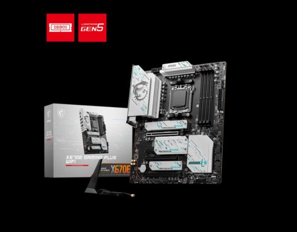 MSI MEGX670E GAMING PLUS WIFI AMD AM5 ATX Motherboard