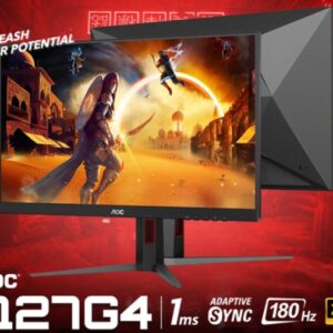 Only for the true valiant! This AOC Q27G4 gaming monitor is made with a fast IPS panel