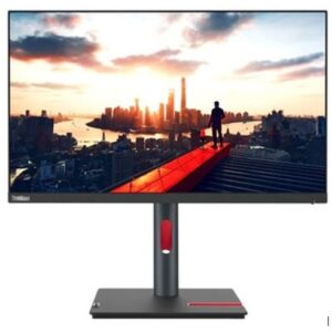 Lenovo ThinkVision P24h-30 23.8"/24" QHD USB-C Docking Monitor 2K 2560x1440 16:9 IPS Height Adjustable Tilt Swivel Pivot DP HDMI USB-C LAN USB3.2 Hub 3yr