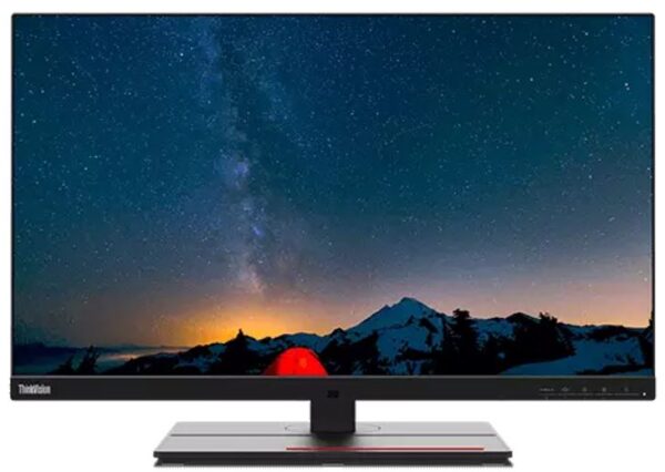 LENOVO ThinkVision P27U-20 27" 60Hz UHD IPS Monitor 3840 x 2160 16:9 4ms IPS Height Adjustable Tilt Pivot Swivel HDMI DP RJ45 USB VESA 3yr wty