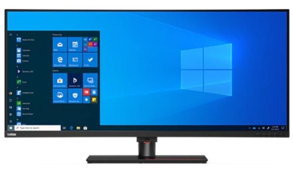 Lenovo ThinkVision P40w-20 39.7" WUHD Curve Monitor IPS 5120x2160 21:9 Height Adjustable Tilt Swivel DP HDMI USB-B LAN Audio 4xUSB-A TBT4 USB-C Hub 3yr wty