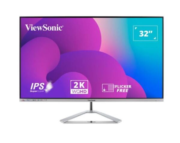 ViewSonic VX3276-2K-mhd is the perfect blend of style and performance with features that include a sizeable 32” frameless bezel