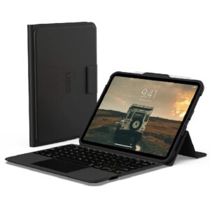 UAG Apple iPad (10.9") (10th Gen) Bluetooth Keyboard with Trackpad Rugged Case (English)- Black/Ash (124412114031)