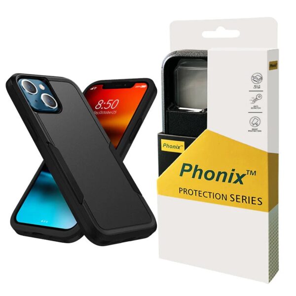 Phonix Apple iPhone 16 (6.1") Armor Rugged Case Black