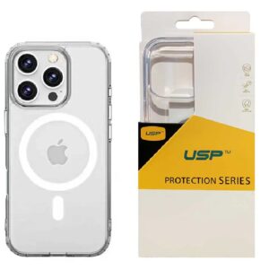 USP Apple iPhone 16 Pro (6.3") Clear Rock Shockproof Case with MagSafe