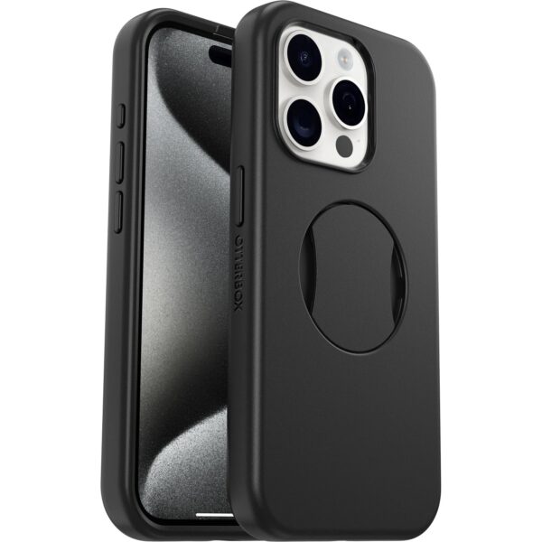 OtterBox OtterGrip Symmetry MagSafe Apple iPhone 15 Pro (6.1") Case Black - (77-93133)