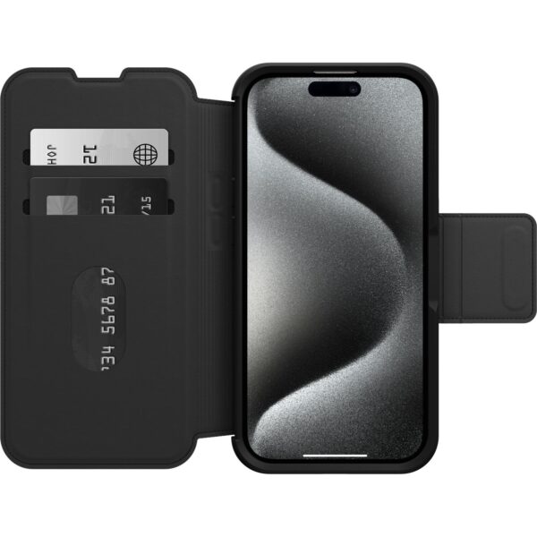 OtterBox Strada MagSafe Apple iPhone 15 Pro (6.1") Case Shadow (Black) - (77-93560)