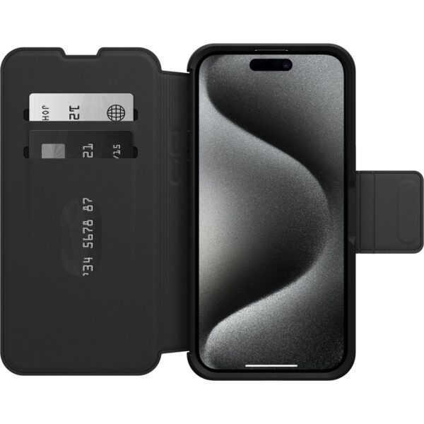 OtterBox Strada MagSafe Apple iPhone 15 Pro Max (6.7") Case Shadow (Black) - (77-93568)