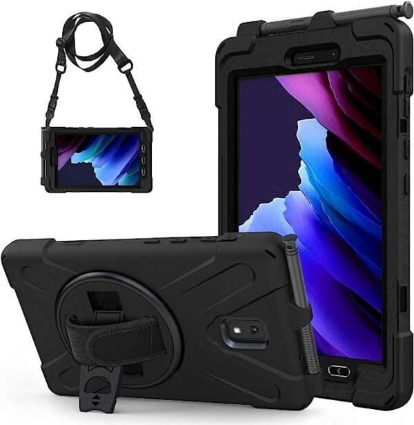 Generic Rugged Samsung Galaxy Tab Active5 / Tab Active3 (8") Case Black