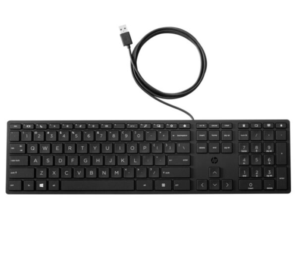 HP 125 Wired Keyboard - Compatible with Windows 10