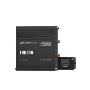 TRB246 is a compact industrial 4G (LTE) gateway equipped with an Ethernet port