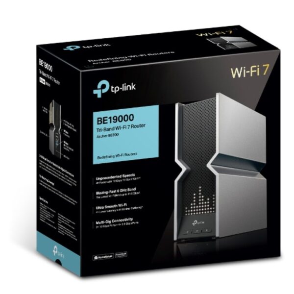 TP-Link Archer BE800 BE19000 Tri-Band Wi-Fi 7 Router