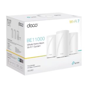 TP-Link Deco BE65(3-pack) BE11000 Whole Home Mesh Wi-Fi 7 System